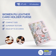ATLAS Multi-slot card holder short wallet woman pu leather purse wanita credit card holder-alyssa
