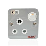MIND 15A SWITCH SOCKET METAL / METAL CLAD SIRIM APPROVED