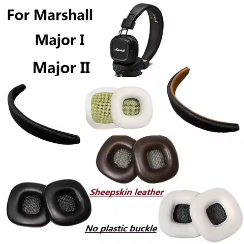 Genuine sheepskin Ear Pads For Marshall Major I II Major 1 & 2 Headphones replacement Earmuffs Ear c