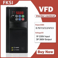 NEW 220V to 380V VFD 0.75KW-5.5KW 1phase to  3 phase output SU600 Variable Frequency Drive Motor Spe