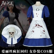 Wrightnie Alice Crazy Return cos Costume Alice Alice Maid Costume Stage Performance Costume Hallowee
