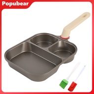 3-In-1 Breakfast Pan Non-Stick Cooking Pan Large Capacity Omelette Skillet Pancake Pan Anti-Scalding