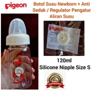 Pigeon Newborn Milk Bottle with Milk Water Flow Regulator Pigeon Anti-Choke Milk Bottle/ 120ml Nippl