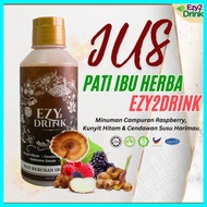 Ezy2drink Pati Ibu Herba 500 ml | Kunyit Hitam & Cendawan Susu Harimau | Tingkat Imun | 100% Semulaj