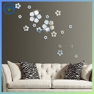 small flower acrylic mirror wall sticker bedroom bathroom wall tile waterproof sticker self-adhesive petal sticker