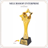 Resin Crystal Award Trophy | Recognition Award | Custom Sticker | Champion Trophy