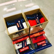 全新正品Supreme X Champion 聯名underwear set 內褲底褲男內褲男士四角褲champion 底褲supreme底褲