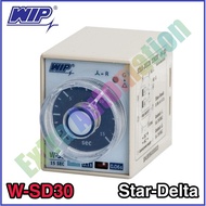 WIP Star-Delta timer รุ่น W-SD30 30s 220VAC Timer สตาร์เดลต้าไทม์เมอร์ ใช้ในการสตาร์ทมอเตอร์ ของแท้