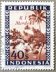 PW365-PERANGKO PRANGKO INDONESIA WINA REPUBLIK RIS MERDEKA (M) USED