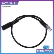 COOD 30cm 35mm Smartphone Headset to RJ9 Plug Converter Adapter Cable for Telephone
