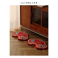 Wedding Tea Ceremony Supplies Sitting Cushion Red Wedding Kneeling Cushion I Love Life Bride Kneelin