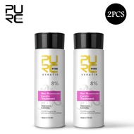 PURC Two Pack Brazilian Keratin Treatment Set 100ml Formalin Straight Hair Product Smooth Shampoo Hair Care 0% 5% 8% 12%
