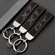 【DT】Suede Leather Luxury Women Car Keychain For BMW X1 X2 X3 X4 X5 X6 X7 GT Keychain G01 G07 F15 F16 F25 F26 F39 F48 Accessories hot