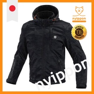 [KOMINE] Motorcycle Jacket JK-6024 Protect Soft Shell System Parka Black Camo L 07-6024 Men's L