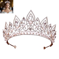 Sparkling Crystal Crown Women's Girls' Birthday Party Headband Bridal Wedding-Tiara Photoshoot Prop