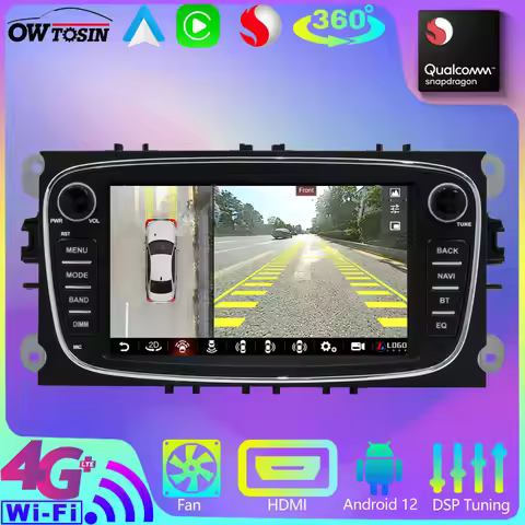 UIS7870 Android 13 12G+256G Car Radio Video Player For Ford Focus Mondeo S-Max C-Max Galaxy CarPlay 