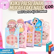 FAKE NAILS FOR CHILDREN WITH CUTE CARTOON MOTIFS RANDOM FAKE NAILS CUTE CHILDREN'S TOY NAILS READY