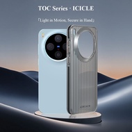 for vivo X300 - LeReach TOC ICICLE Case | Prism Light Grid Frosted Matte Hard PC 3D Anti-Slip Grip S