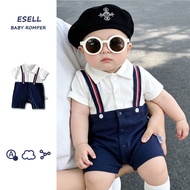 Baby Boy Summer Rompers Polo Short Sleeve Casual Comfortable Handsome Baby Outfit 0-24 Months