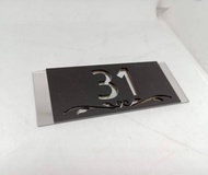 UMAKE PAPAN TANDA/SIGNAGE RUMAH/NO PLAT RUMAH/HOUSE NUMBER/门牌/CONDO/OFFICE 18cm Modern