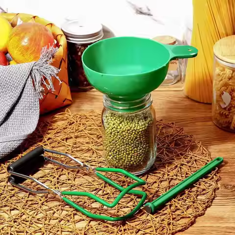 Jam Making Tools Set Anti-Scald Canning Kit Portable Travel Camping Daily Use Kitchen Tools Steel Ja