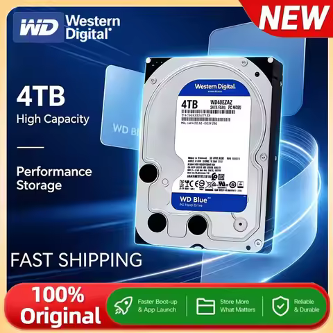 Western Digital WD BLUE 4TB 6TB 3.5" Hard Drive Disk SATA III 5400 RPM 500GB 1T 2TB HD Hard Disk For
