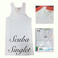 Scuba 701 Men’s Singlet White / baju Dalam Lelaki