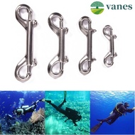 VANES Double Ended Hook, Stainless Steel Single Hook Snap Hook Clip, Bolt Snap Hook Ended Hook 88MM 