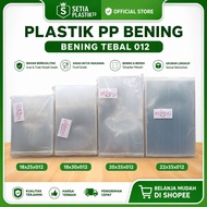 PP plastic thickBENING 012 complete sizes: 18x25 18x28 18x30 18x35 20x30 20x32 20x35 22x35 snack pac