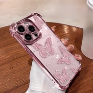 casing Huawei P30 P30 Pro P40 P40 Pro P50 P50E P50 Pro Air cushion anti fall butterfly phone case