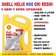 PTR Oli Shell Helix HX6 10w 40 4L oli full synthetic mobil JAMIN ORI