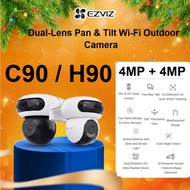 Ezviz H90 / C90 Dual Lens 4MP+ 4MPDual Rotation Pan/Tilt Two Color Night Vision WiFi Outdoor Securit