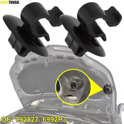 2x For Peugeot 1007 106 206 306 3008 407 Partner B9 Hood Bonnet Rod Prop Support Stay Clip Holder Cl