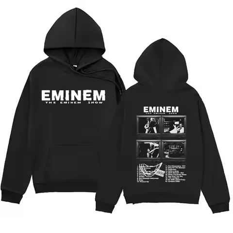 Men Women Hoodie Oversized Streetwear Rapper Eminem Music Album Four Seasons Print Hoodie