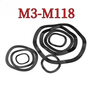 65MN Manganese Steel Wave Washer, Spring Elastic Bearing Wave Washer, Wave Wave Washer, Black Wave W