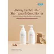 SG Atomy Herbal Shampoo 1EA &amp;  Herbal Hair Conditioner 1EA 500g 艾多美 草本洗发水/草本护发素(EXP:2025.09.24)