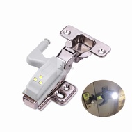 Cupboard Wardrobe Cabinet LED Night Light Easy Installation Clip On Normal Soft Close Hinge c/w Battery &amp; Screw
