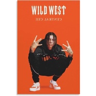 Central Cee Wild West 202 Canvas Poster Wall Decorative Art Painting Living Room Bedroom Decoration 