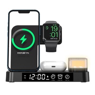 20W Wireless Charger 3 In 1 Stand Clock Fast Charging Dock Station For Iphone 14 13 12 11 Apple Watch Airpods Pro Iwatch 7