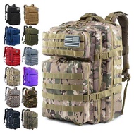 50L 1000D Nylon Waterproof Tactical Backpack 3 Day Assault Pack Molle Bag Outdoor Hiking Climbing Ca
