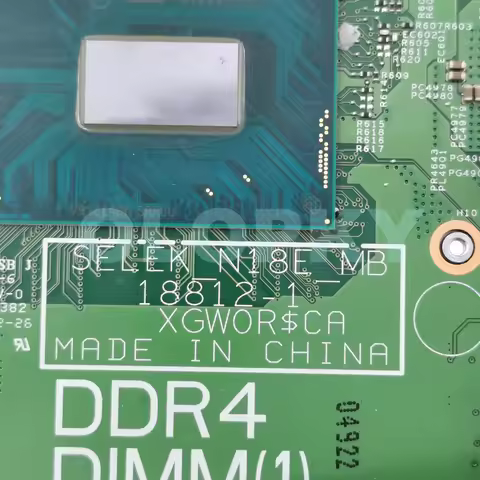 18812-1 Laptop Motherboard FOR DELL G3 3590 Mainboard i5-9300H i7-9750H CPU GTX1660TI/1650 GPU 0FMG6