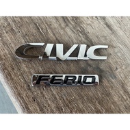 Honda Civic EK EG Ferio Emblem Logo Ferio &amp; Civic