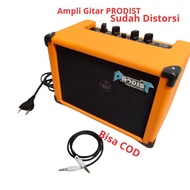 Electric Guitar Amp - 4 Inch Mini Guitar Amp with Distortion + Aux + Headset