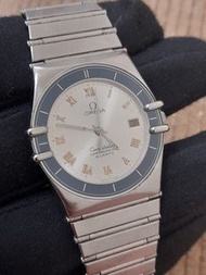 Omega 正版 絕版 1987年 古董錶 星座天文台 日期顯示 可正常使用 日本水銀電池 中性石英錶 手圍17.8公分內