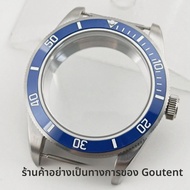 Goutent 39mm เคสนาฬิกาเงินโดมแซฟไฟร์คริสตัลพอดีกับ NH34 NH35 NH36 Eta 2824เคลื่อนไหวอัตโนมัติ PT5000