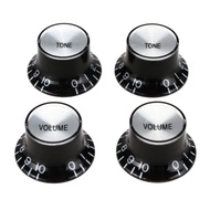 Black Volume Tone Top Hat Knobs for Gibson/Epiphone LP ES335 SG