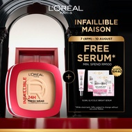 L’Oréal Paris Infaillible Longwear 24H Fresh Wear Foundation In A Powder Oil-Free, Fresh Matte Full 