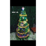 Christmas tree 1.8 meters = 6 feet Premium NOT complete with 10m music lights,BINTANG picked with li