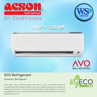 Acson AVO Wall Mounted Non-Inverter Aircond R32 1.0HP~2.5HP