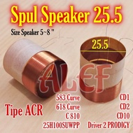 Spul speaker diameter 25.5 spiker 6 8 inc acr audax dll